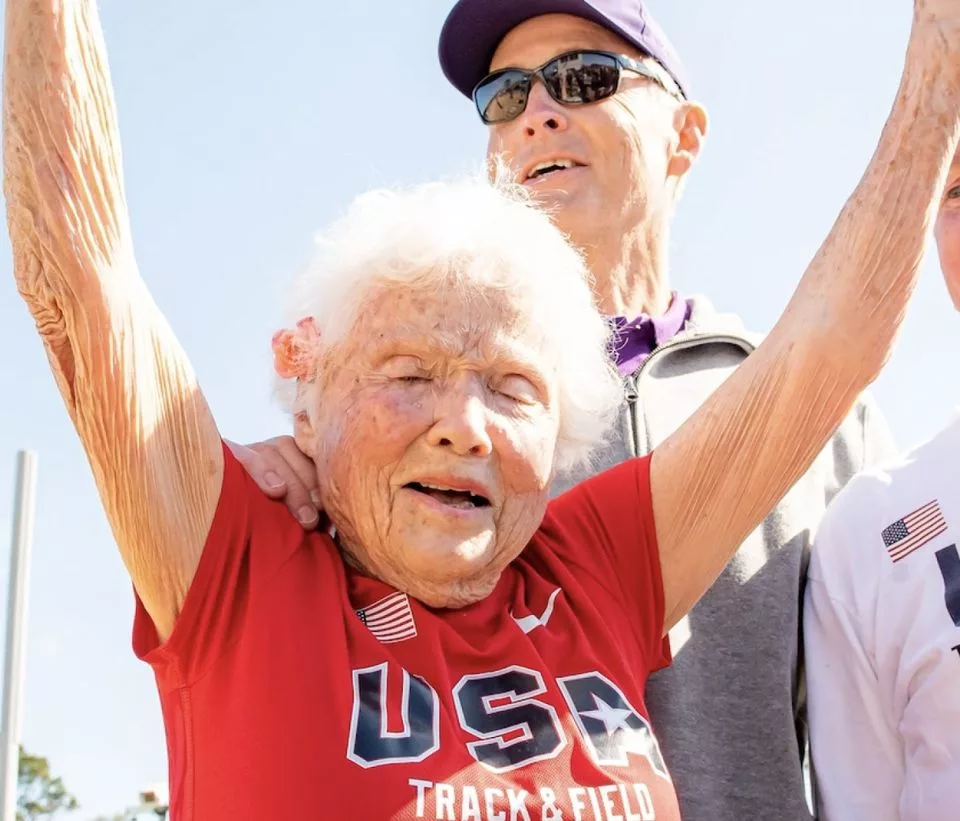 Great-grandmother, 105, breaks world record for fastest 100-meter run at US Senior Games