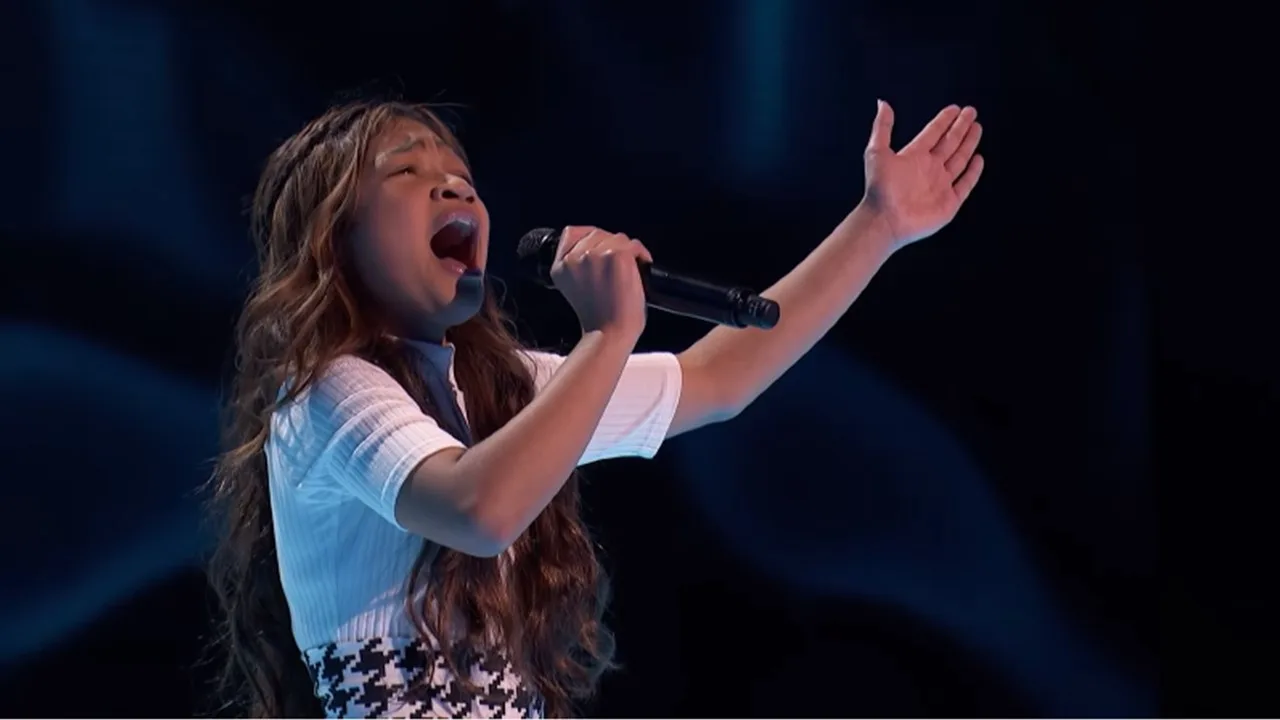A girl named Angelina sang and wowed the jury members earning a victory