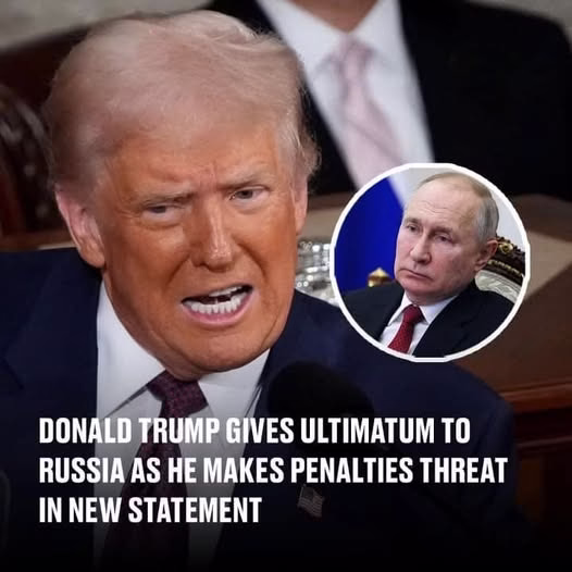 Donald Trump has issued an ultimatum to Russia, warning of potential penalties in his latest statement.